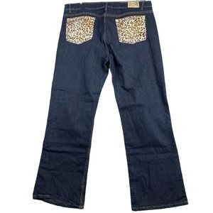 Old Skool Urban Wear, Dark Wash, High Rise, Flare Jeans, Women's Size‎ 24